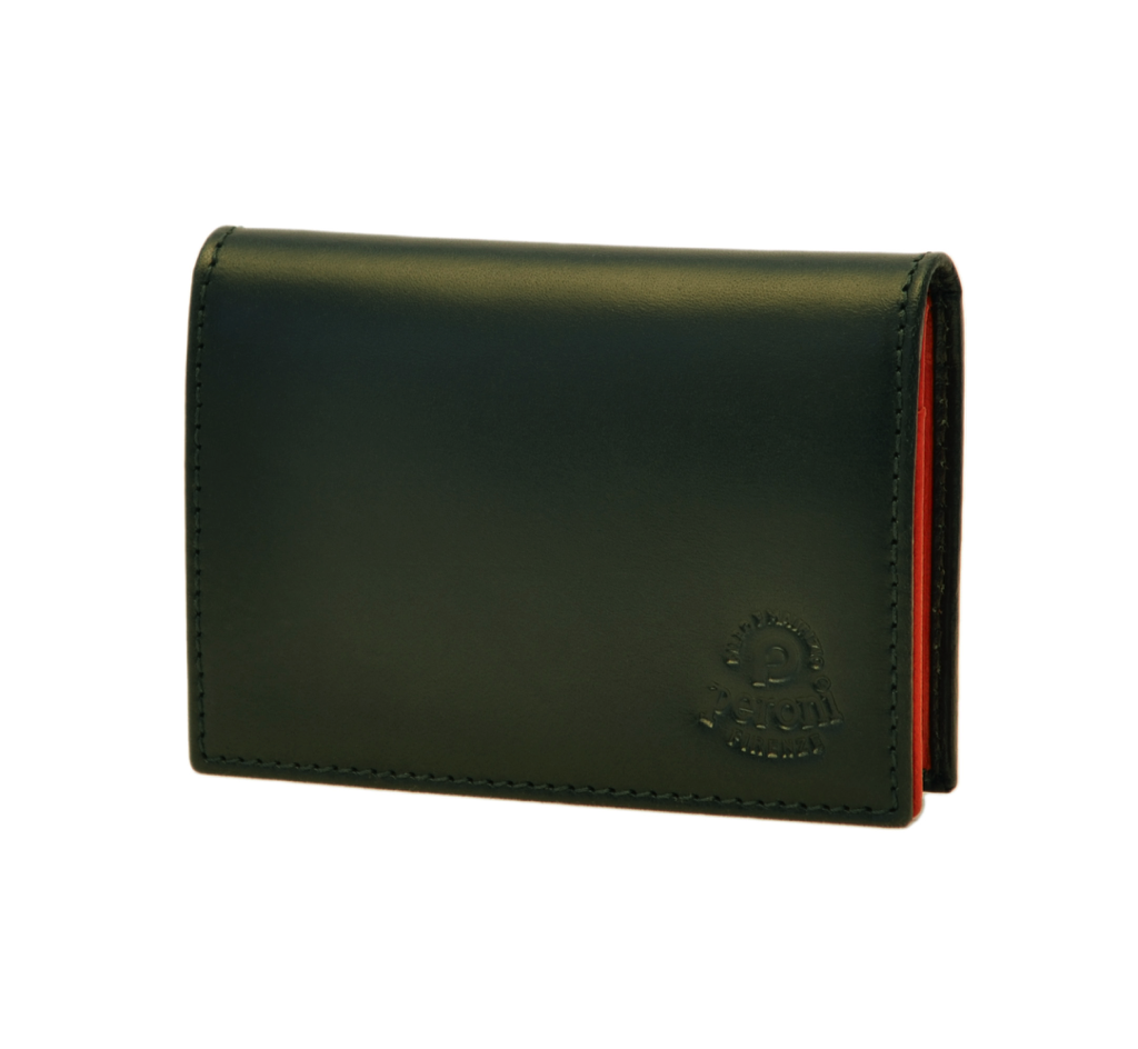 Peroni, Buisness / Credit Card Holder, Black with Bright Blue interior, Wallet,