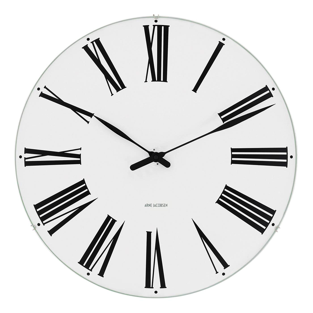 Rosendahl, Arne Jacobsen Roman Wall Clock, Size, 11.4 in dia., Wall Clock,