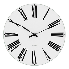 Rosendahl, Arne Jacobsen Roman Wall Clock, Size, 11.4 in dia., Wall Clock,