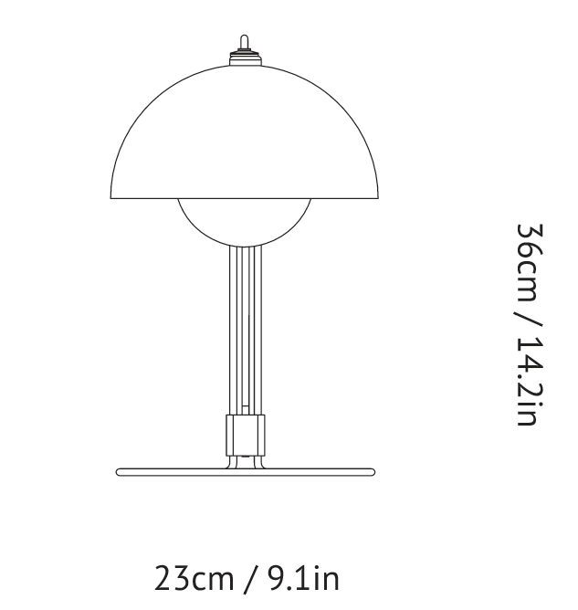 &Tradition, Flowerpot Table Lamp VP4, Table / Task,  Verner Panton