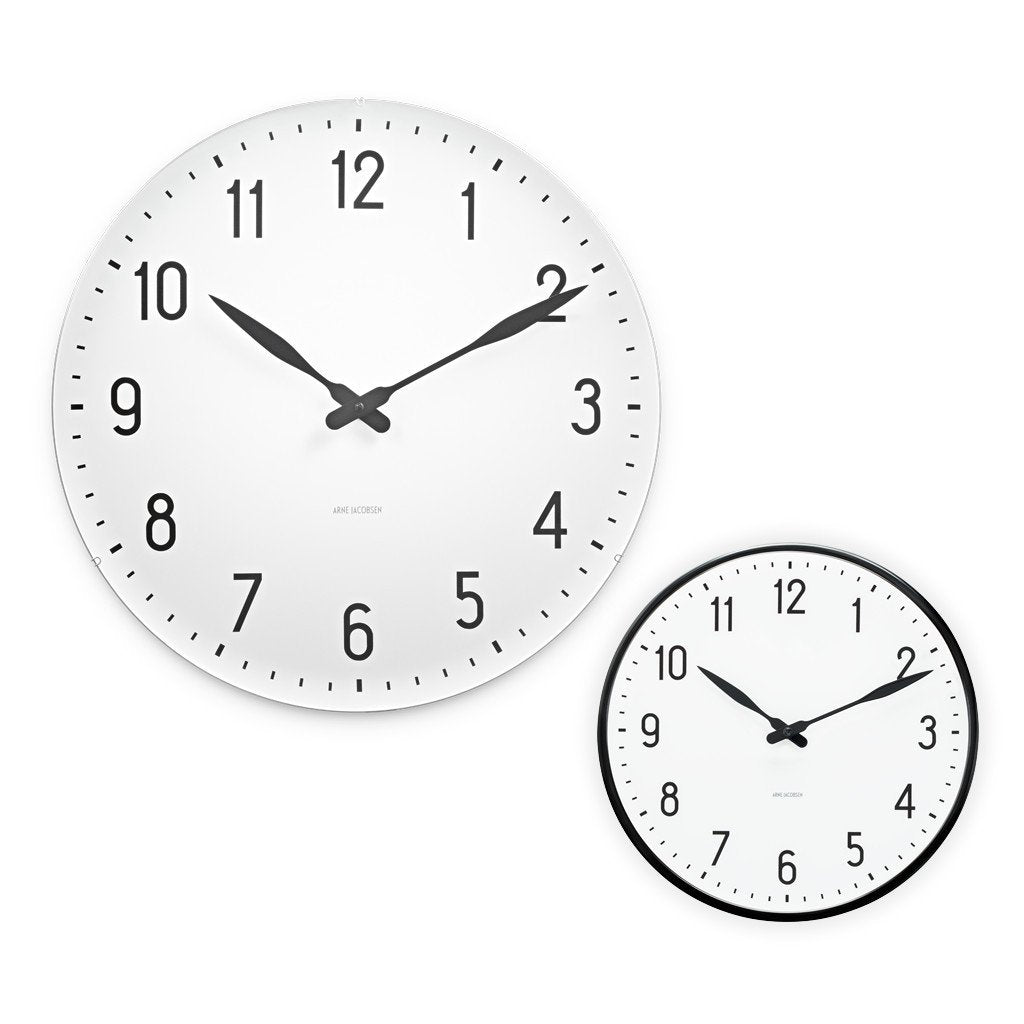 Rosendahl, Arne Jacobsen Station Wall Clock, Size, 11.4 in dia., Wall Clock, Arne Jacobsen,