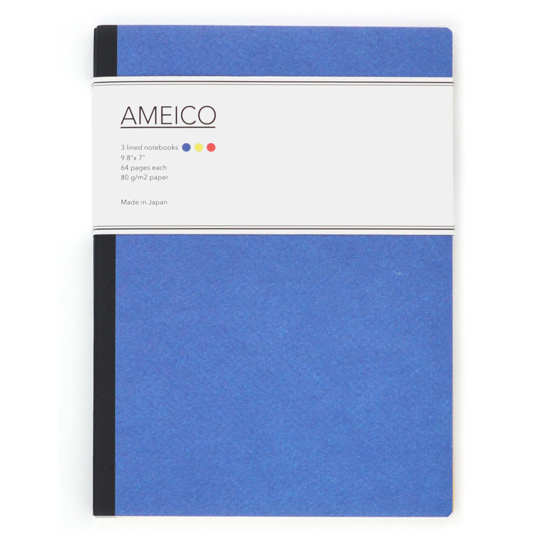 Ameico Classics, AMEICO Notebook Set of 3 Large, Notebook,