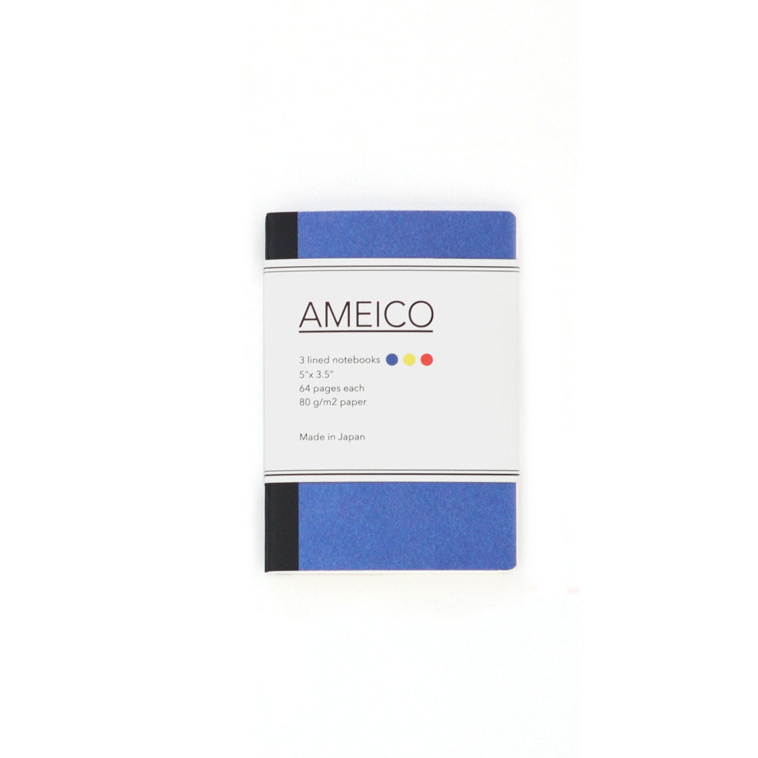 Ameico Classics, AMEICO Notebook Set of 3 Small, Notebook,