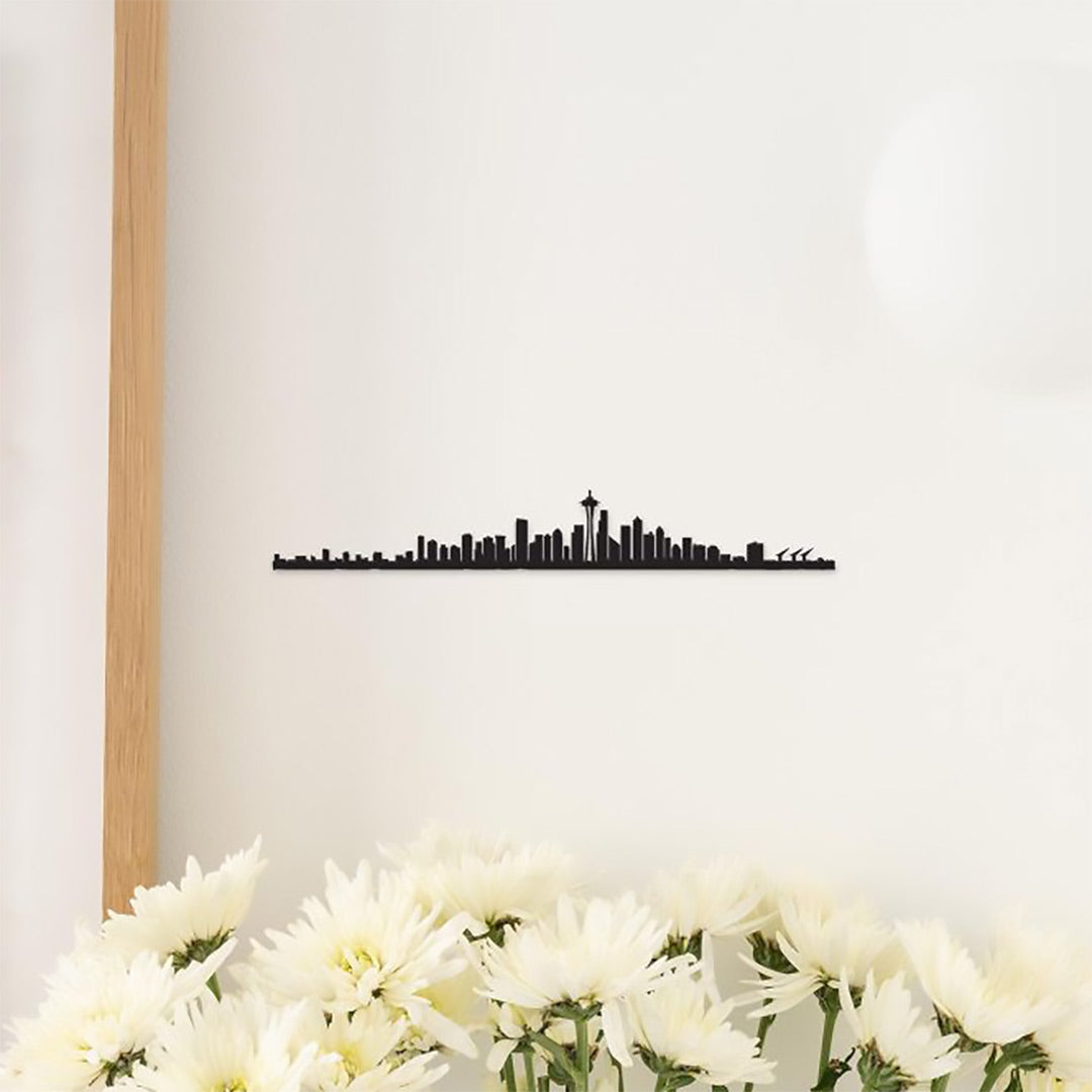 The Line, 7.5" City Skyline Silhouette Mini, Decorative,