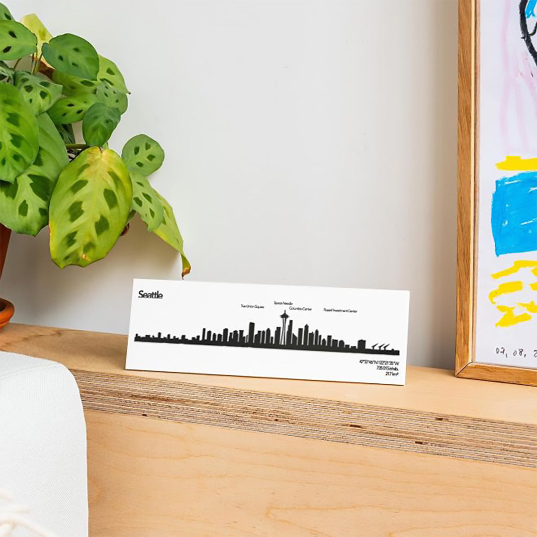 The Line, 7.5" City Skyline Silhouette Mini, Decorative,