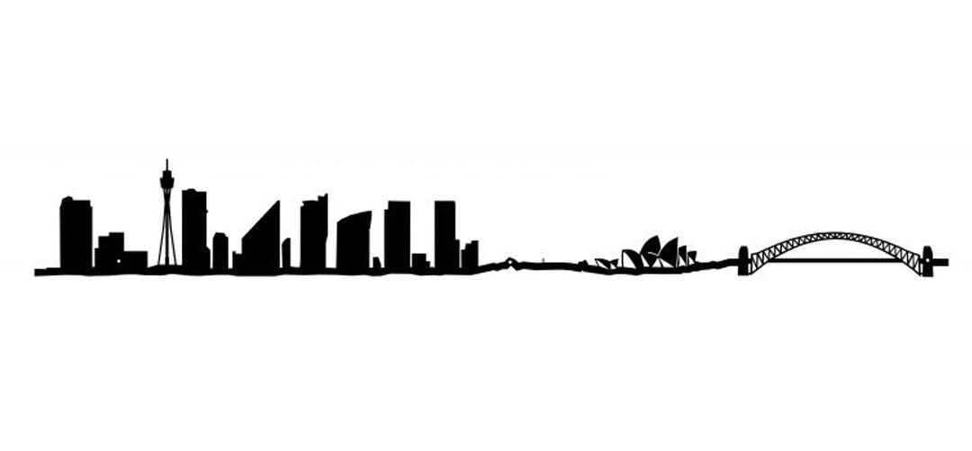 The Line, 19.5" City Skyline Silhouette, Singapore, Decorative,