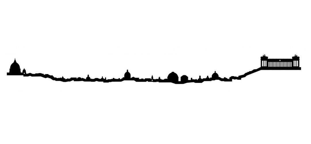 The Line, 19.5" City Skyline Silhouette, Prague, Decorative,