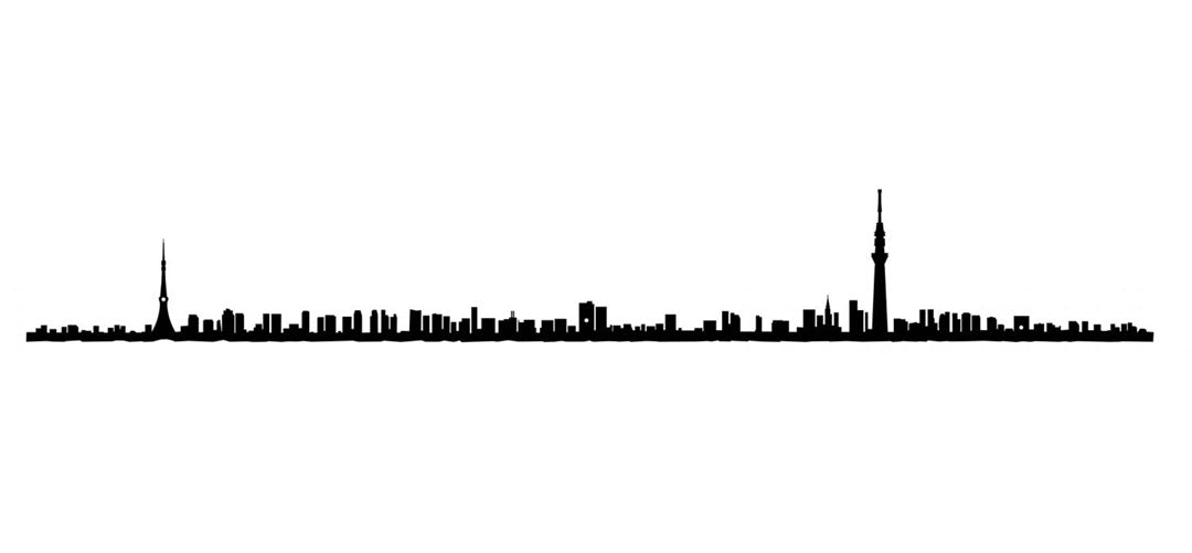 The Line, 19.5" City Skyline Silhouette, St. Tropez, Decorative,