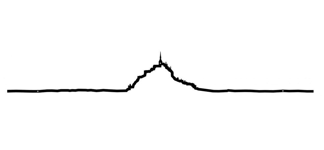 The Line, 19.5" City Skyline Silhouette, Montreal, Decorative,