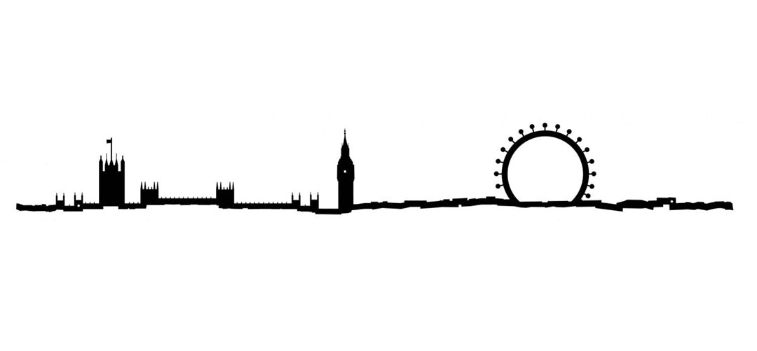 The Line, 19.5" City Skyline Silhouette, Lyon, Decorative,