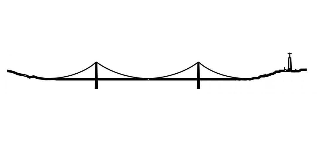 The Line, 19.5" City Skyline Silhouette, Los Angeles, Decorative,