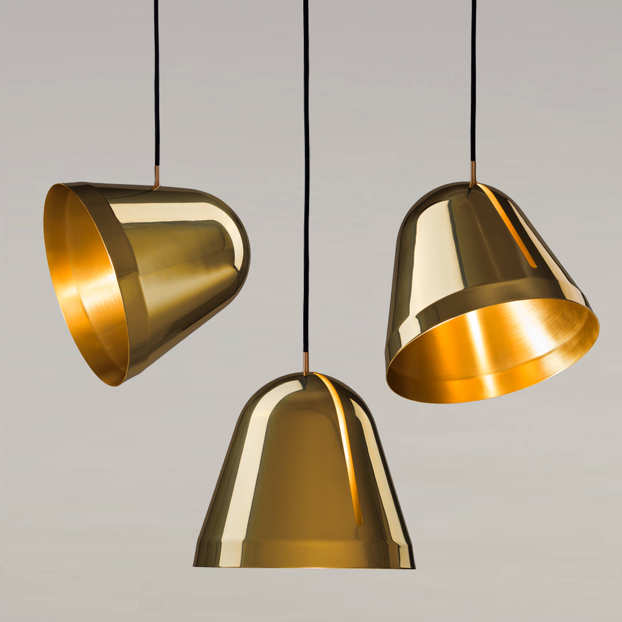 NYTA, Tilt Brass Pendant Large, Pendant, Fabian Maier, Johannes Marmon and Johannes Müller, founders of NYTA,