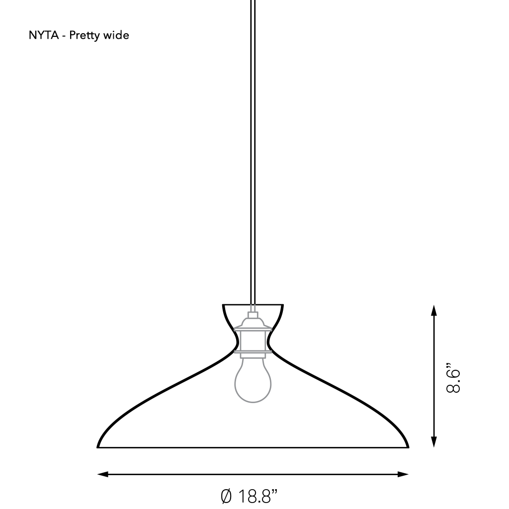 NYTA, Pretty Pendant Lamp, white, Pendant,