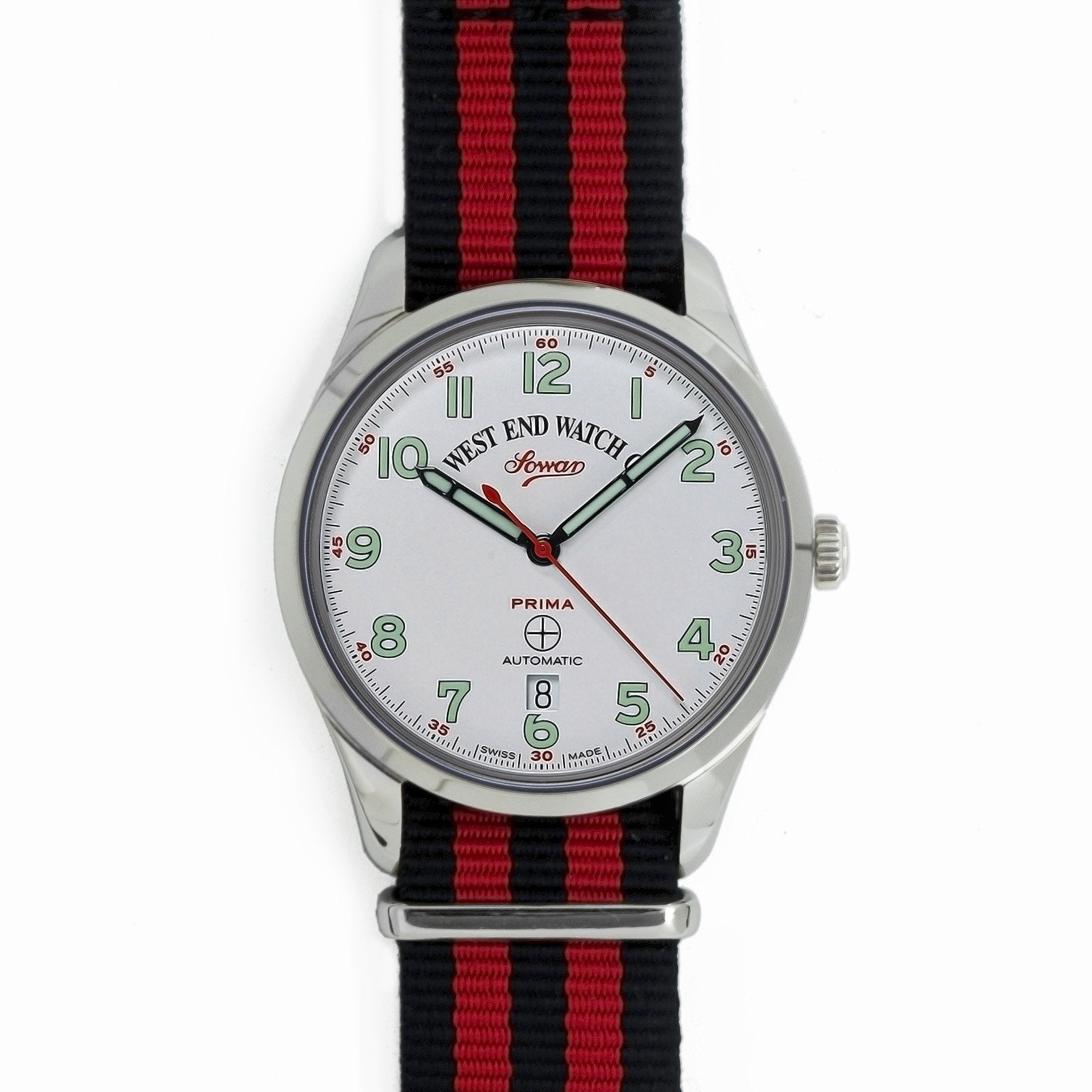 West End Watch Co., Sowar Prima White Dial, Analog Watch, Droz family,