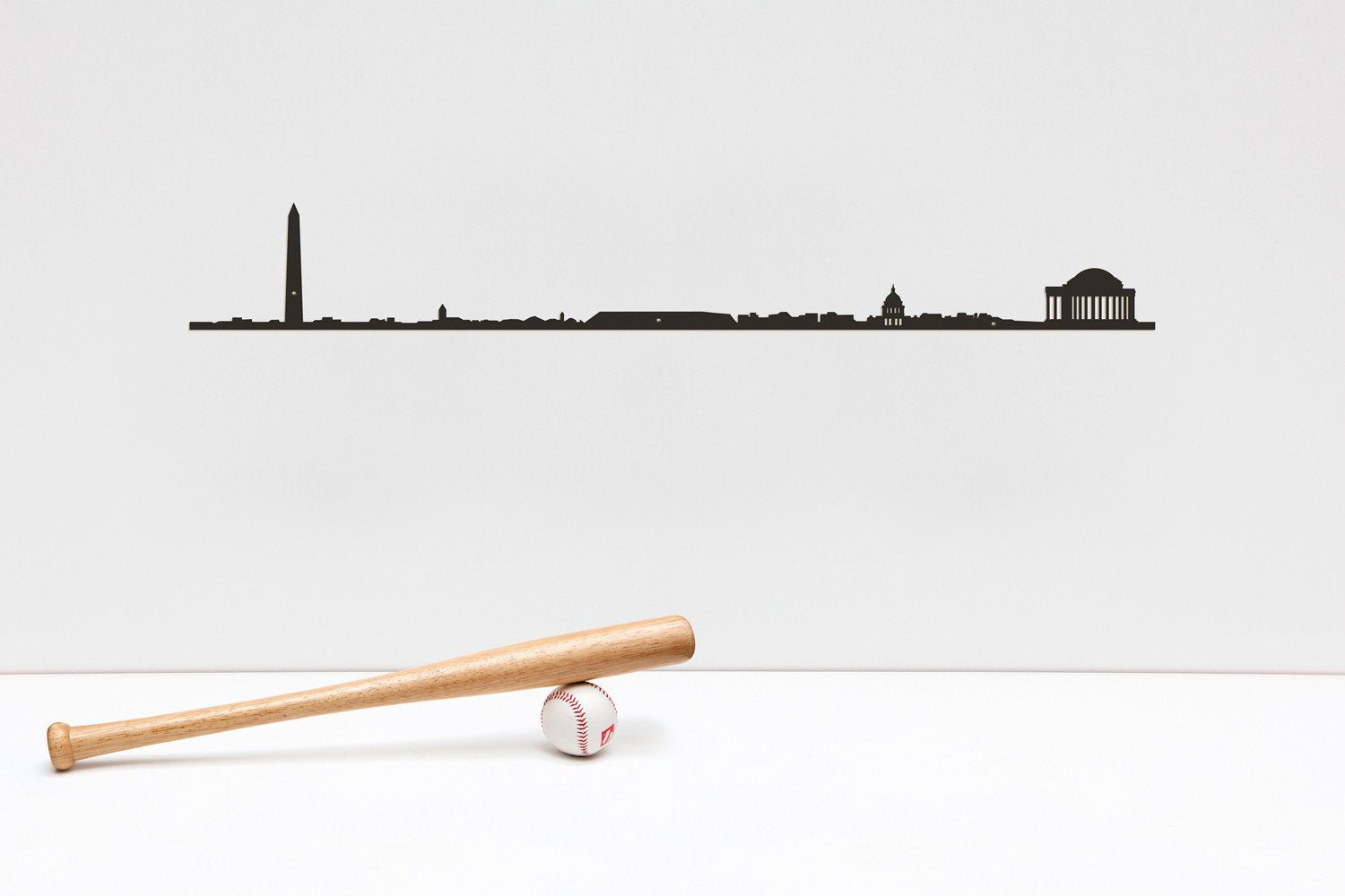 The Line, 49.25" XL City Skyline Silhouette, Washington DC, Decorative,