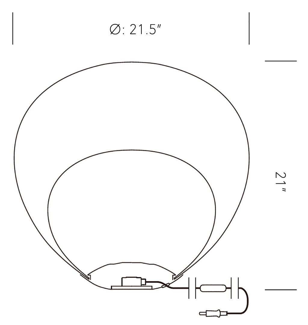 Yamagiwa, Mayuhana Yugami Floor Lamp, Floor,