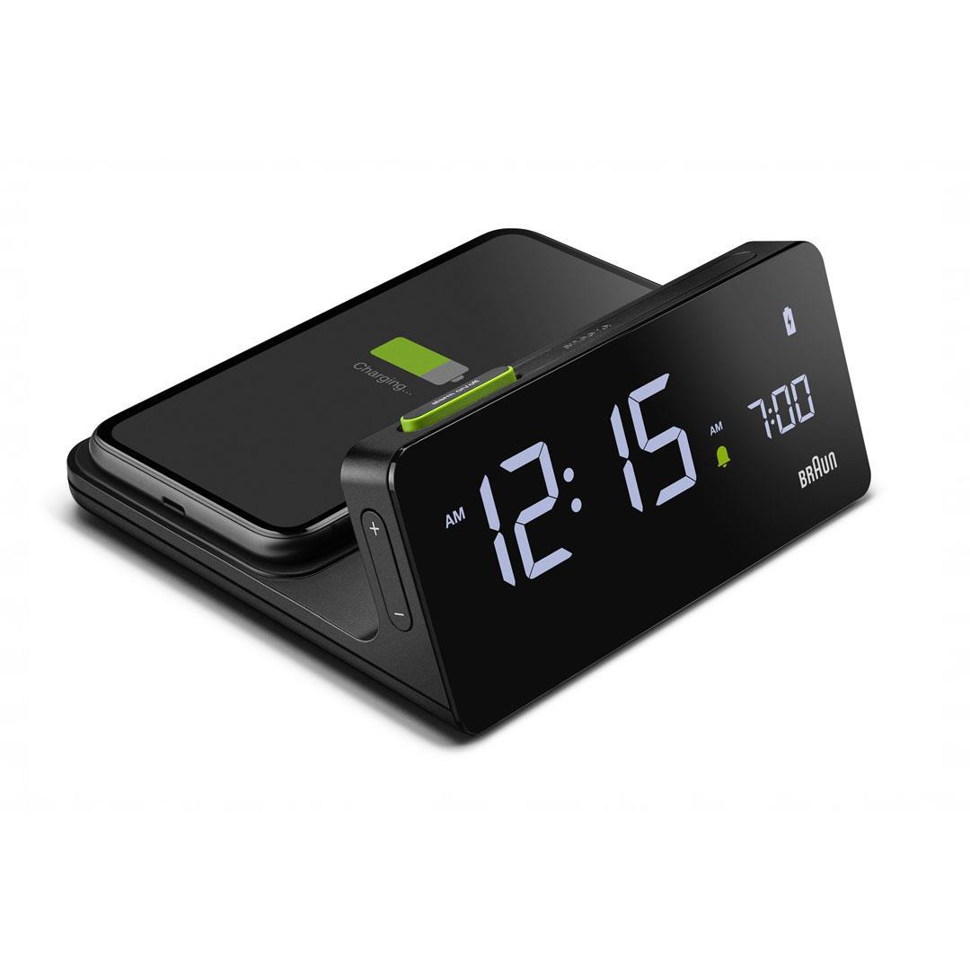 Braun, Digital Clock / Wireless Charging Dock BC21, Alarm Clock,