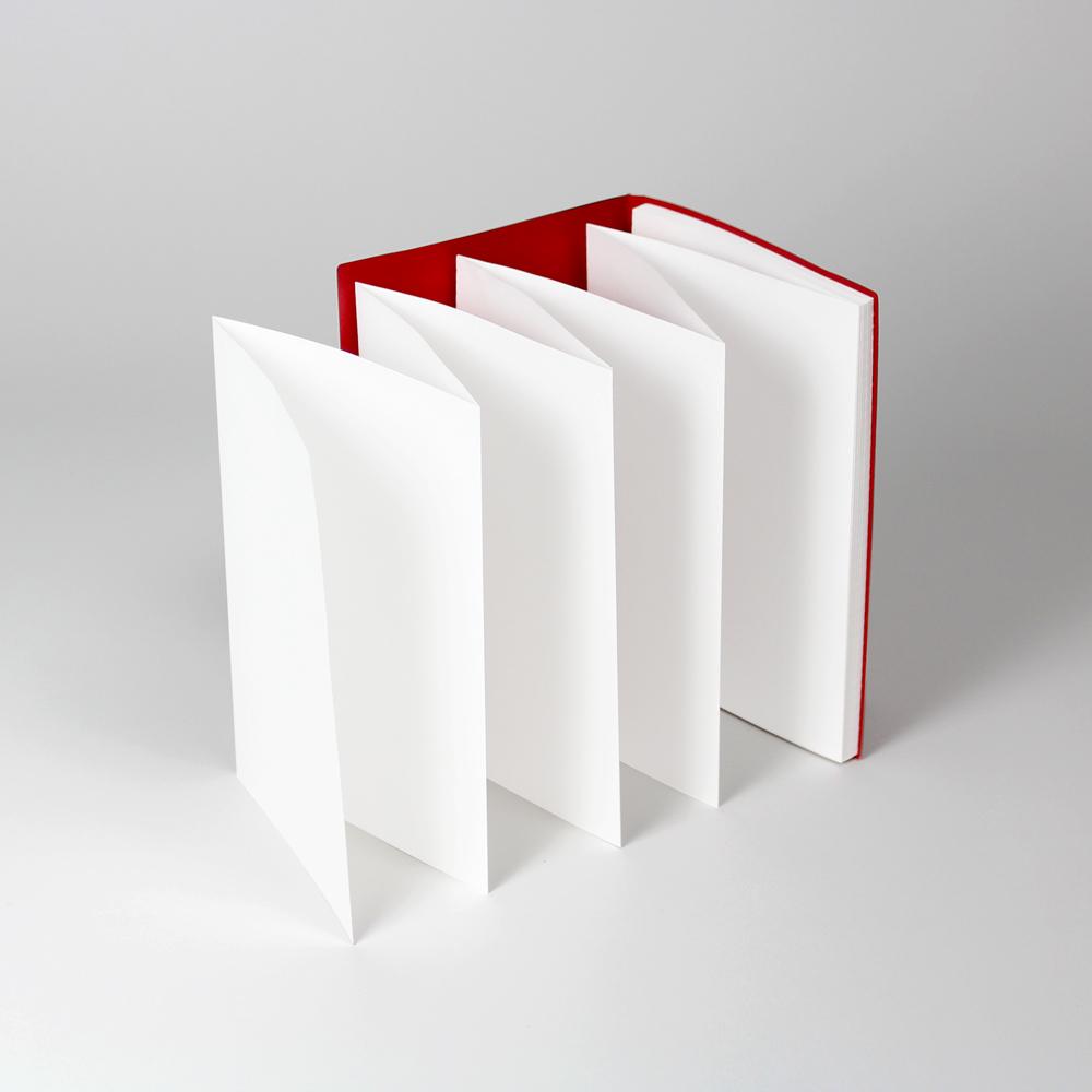 Yamazakura, Accordion Notebook A5, Charcoal, Notebook, +Lab,