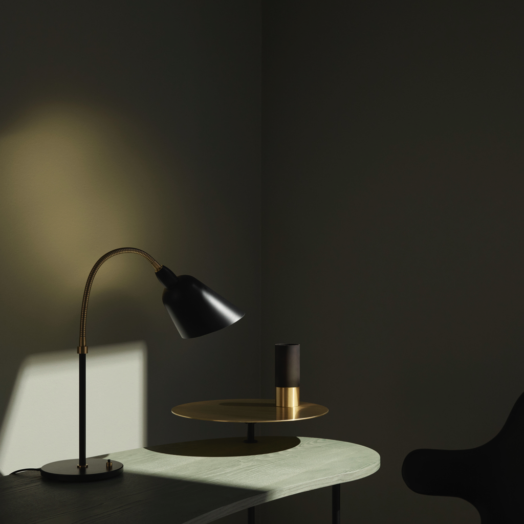 &Tradition, Bellevue Table Lamp AJ8, Natural Brass, Table / Task,