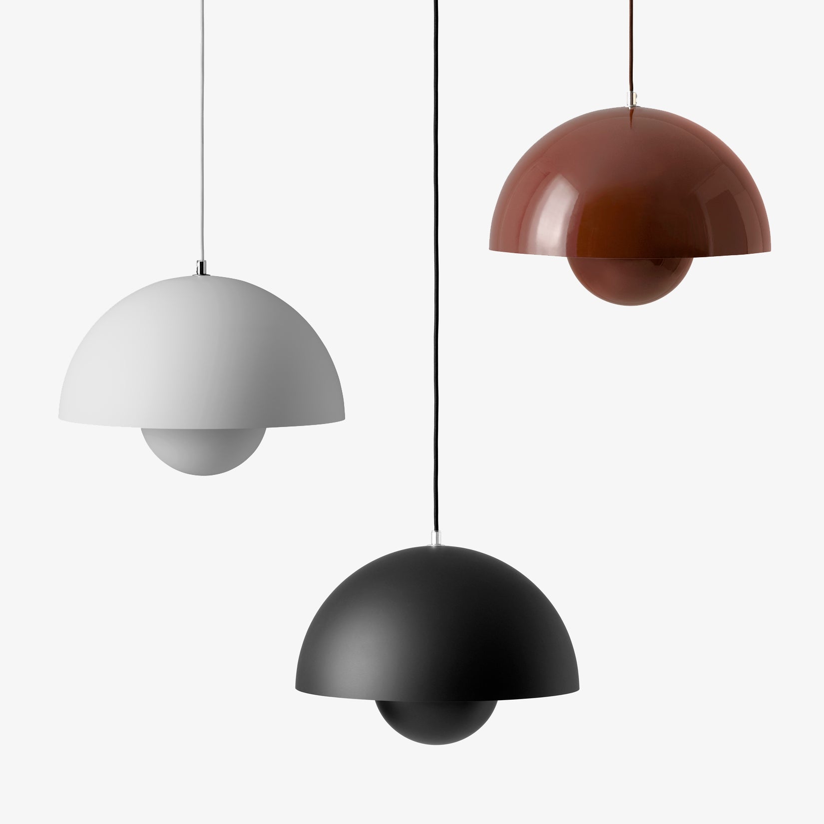 &Tradition, Flowerpot Pendant VP7, Matte Black, Pendant, Verner Panton,  Verner Panton