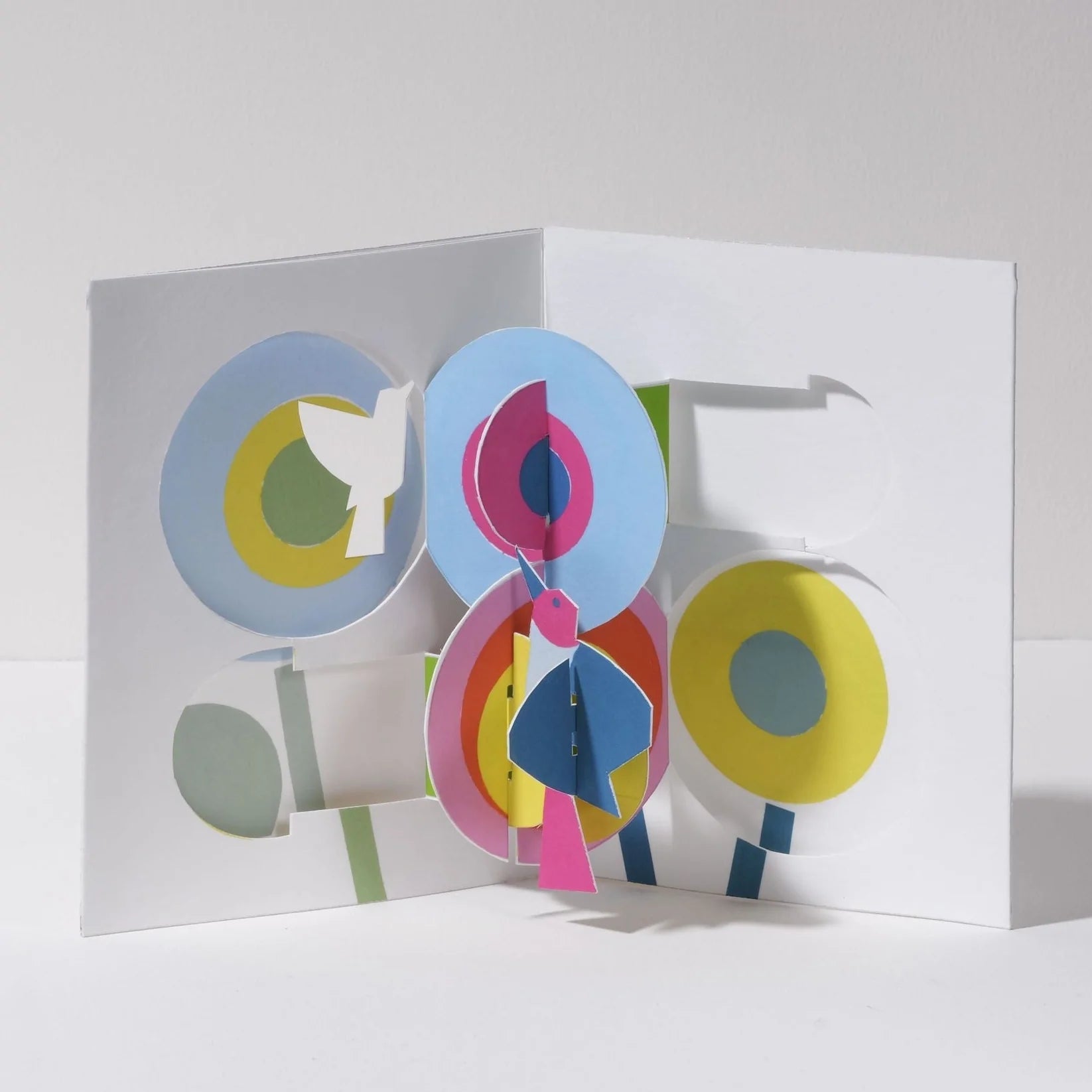 IC Design, Gérard Lo Monaco Flowers & Birds Pop Up Card, Notecard,