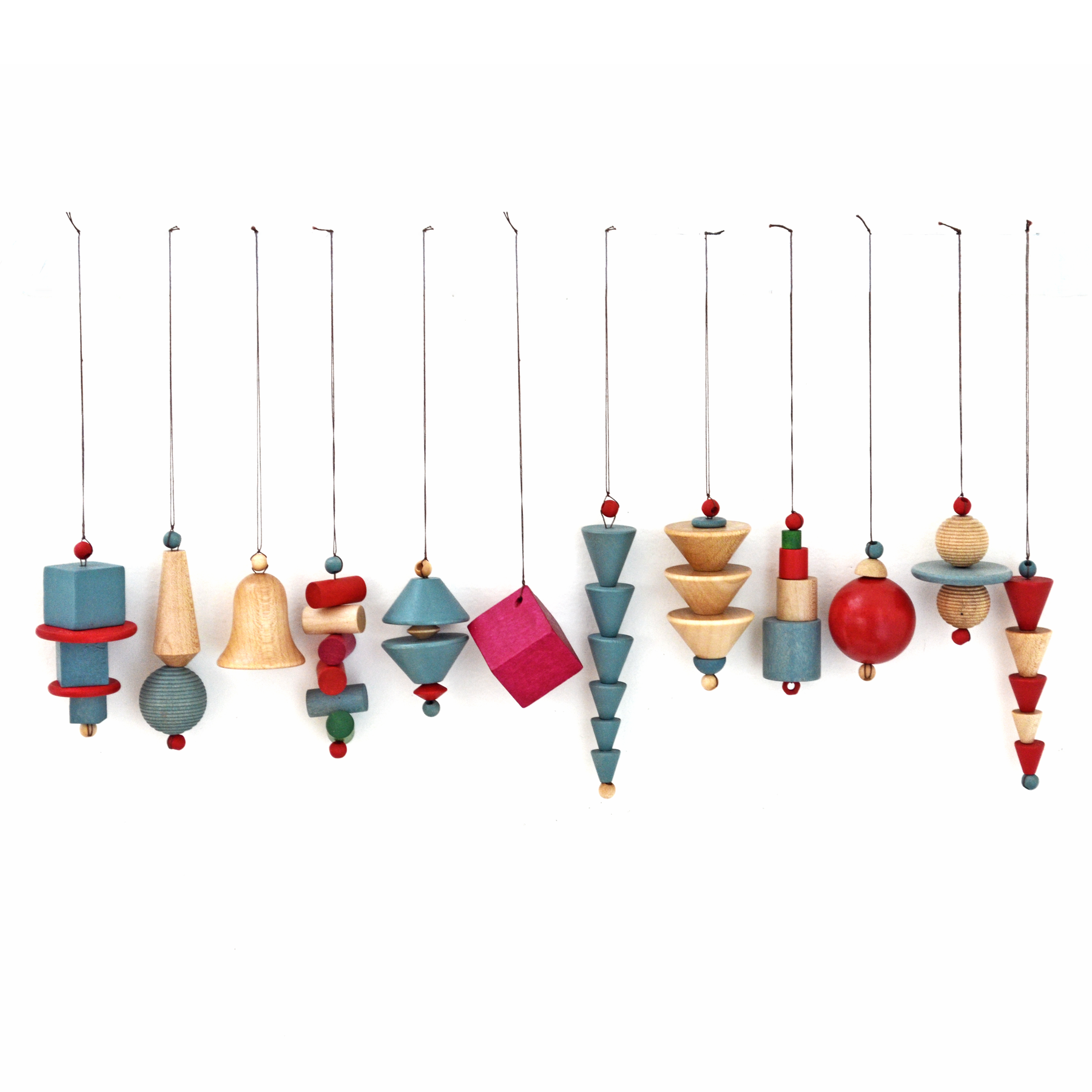 IC Design, Bauhaus-era Christmas Ornaments, Decorative,