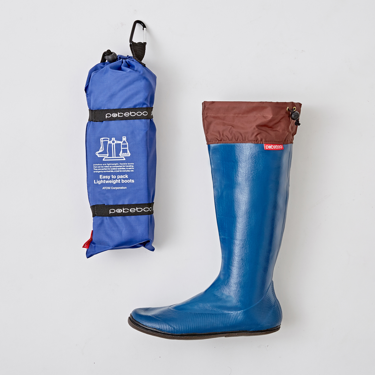 Pokeboo, Packable Rubber Rain Boots Royal Blue, Size, SS, Rainboots,