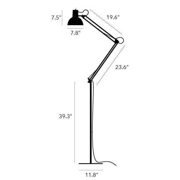 Midgard, Spring Balanced Floor Lamp, Floor,