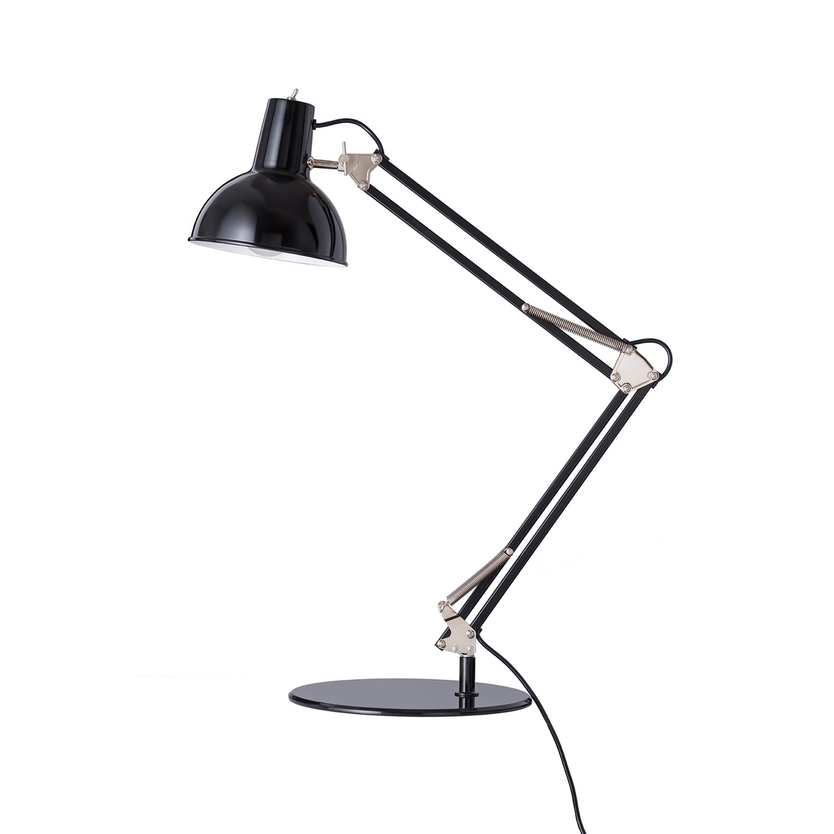 Midgard, Spring Balanced Table Lamp, Black, Table / Task,