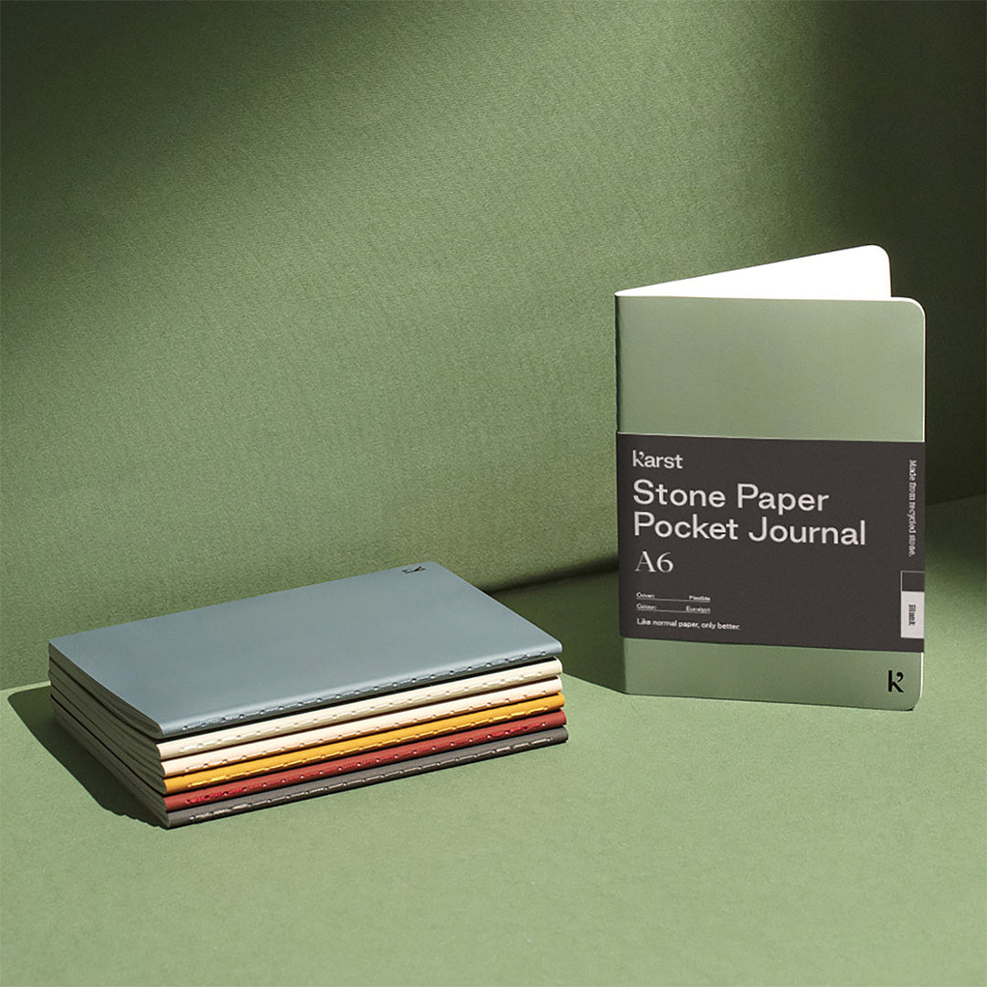 Karst Stone Paper Peony Pocket Journal