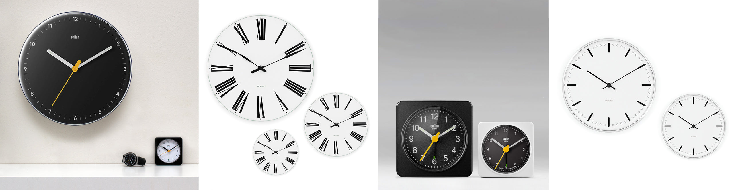 Timepieces, Dieter Rams, Braun, Arne Jacobsen,