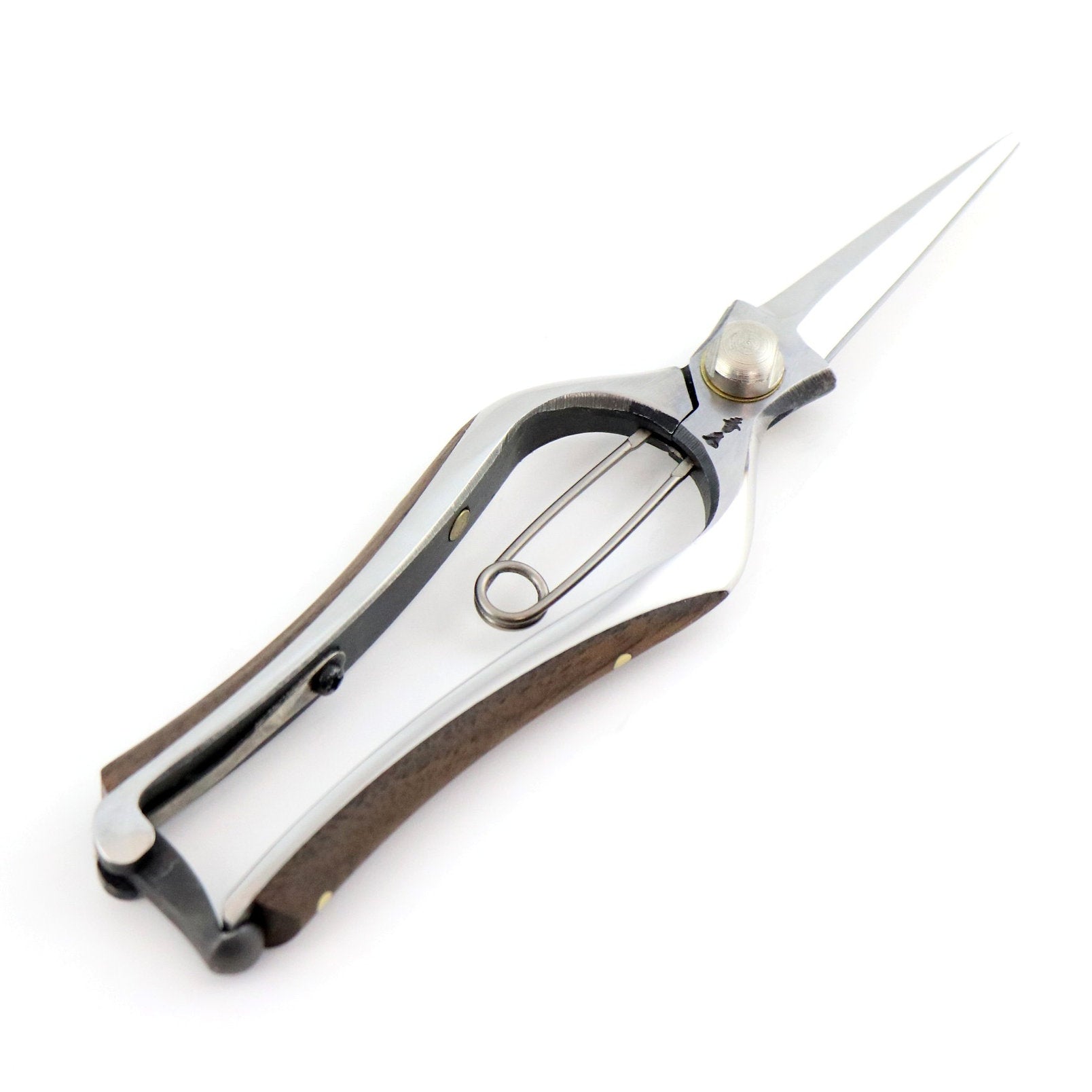T103 Home & Garden Snips, Symmetrical - Walnut Wood Grip