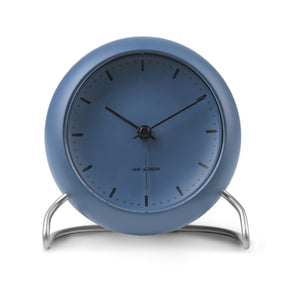 Arne Jacobsen Clocks  City Hall Alarm Clock - Stone Blue