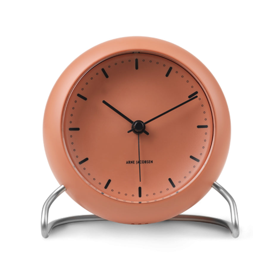 Rosendahl, Arne Jacobsen City Hall Alarm Clock Pale Orange, Alarm Clock, Arne Jacobsen,
