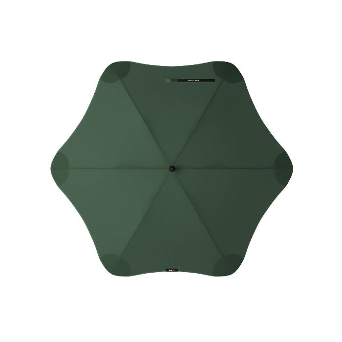Green umbrella on a white background