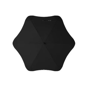 Black umbrella on a white background