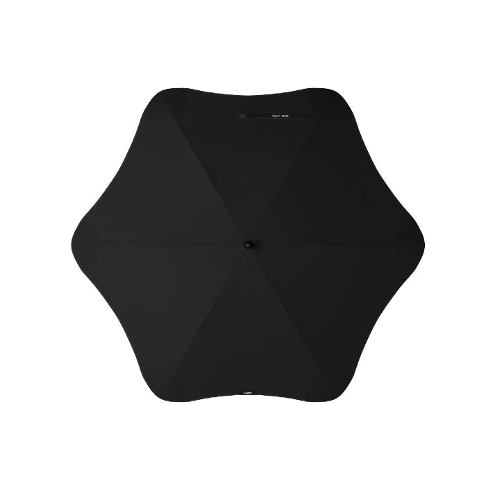 Black umbrella on a white background