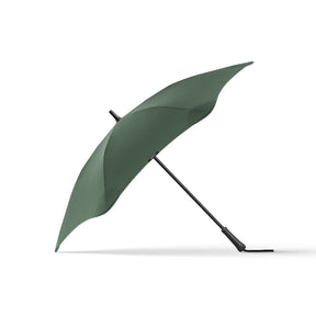 Green umbrella on a white background