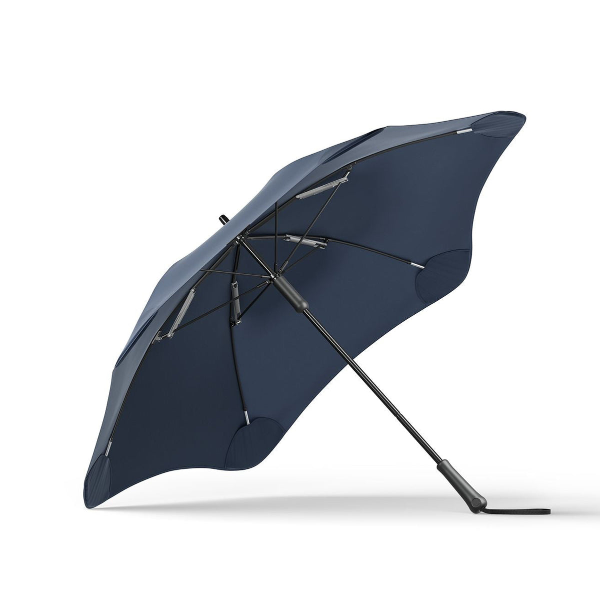 Midnight navy umbrella on a white background