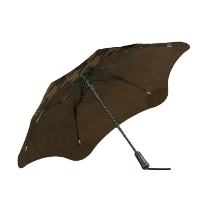 Brown with pattern umbrella on a white background