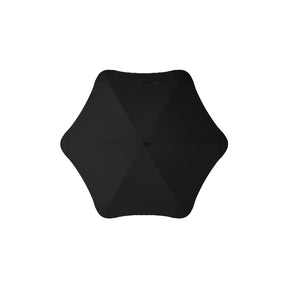 Black umbrella on a white background