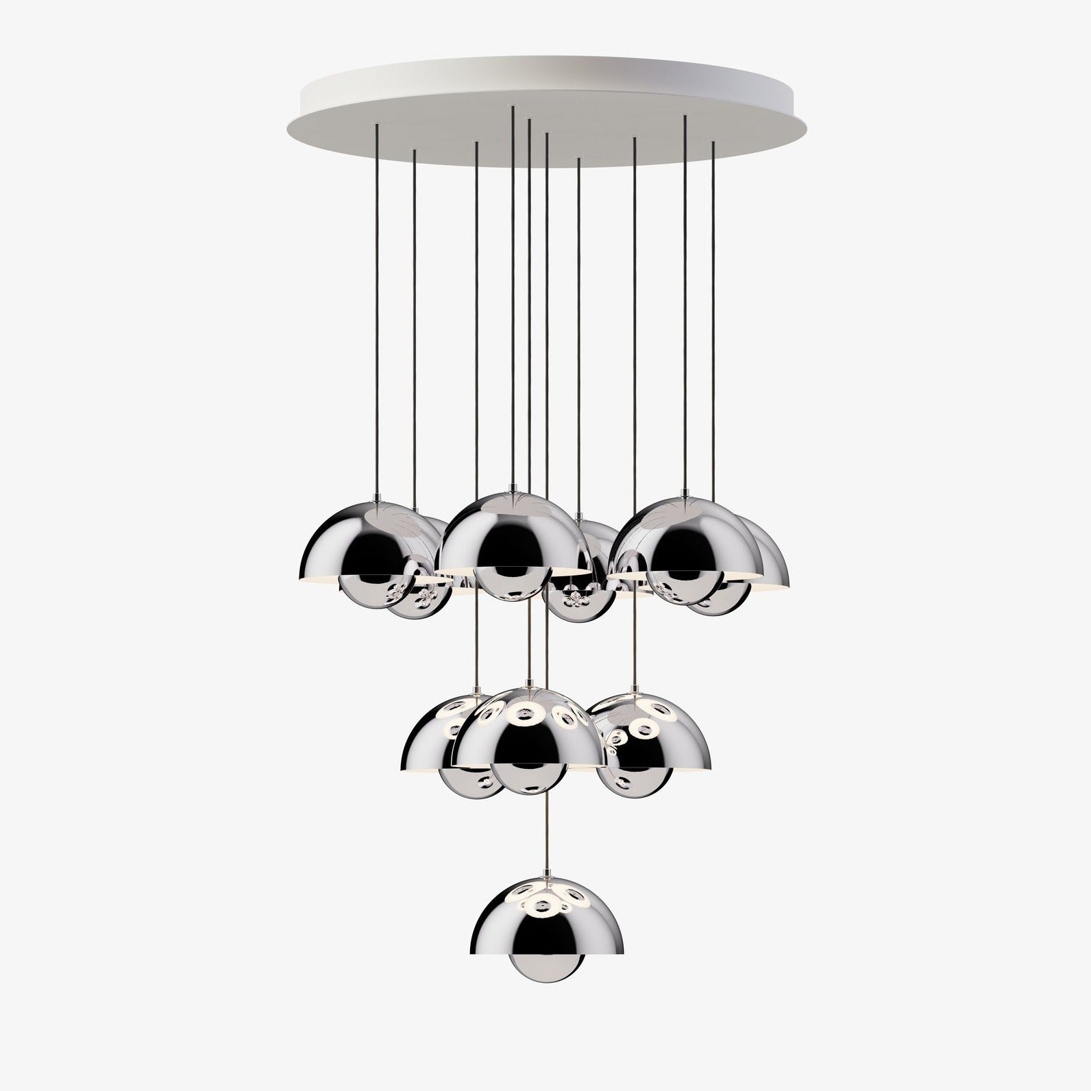 Flowerpot Chandelier VP10 - 10 pendants