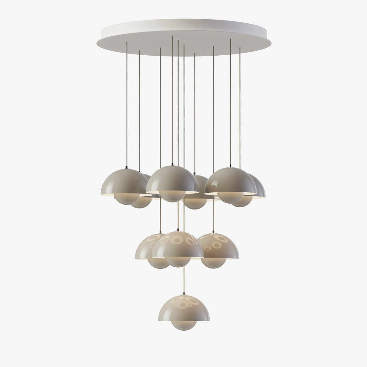 Flowerpot Chandelier VP10 - 10 pendants