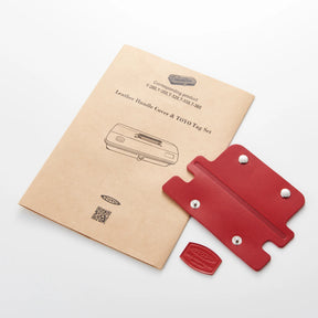 Leather Handle Cover and Tag Set