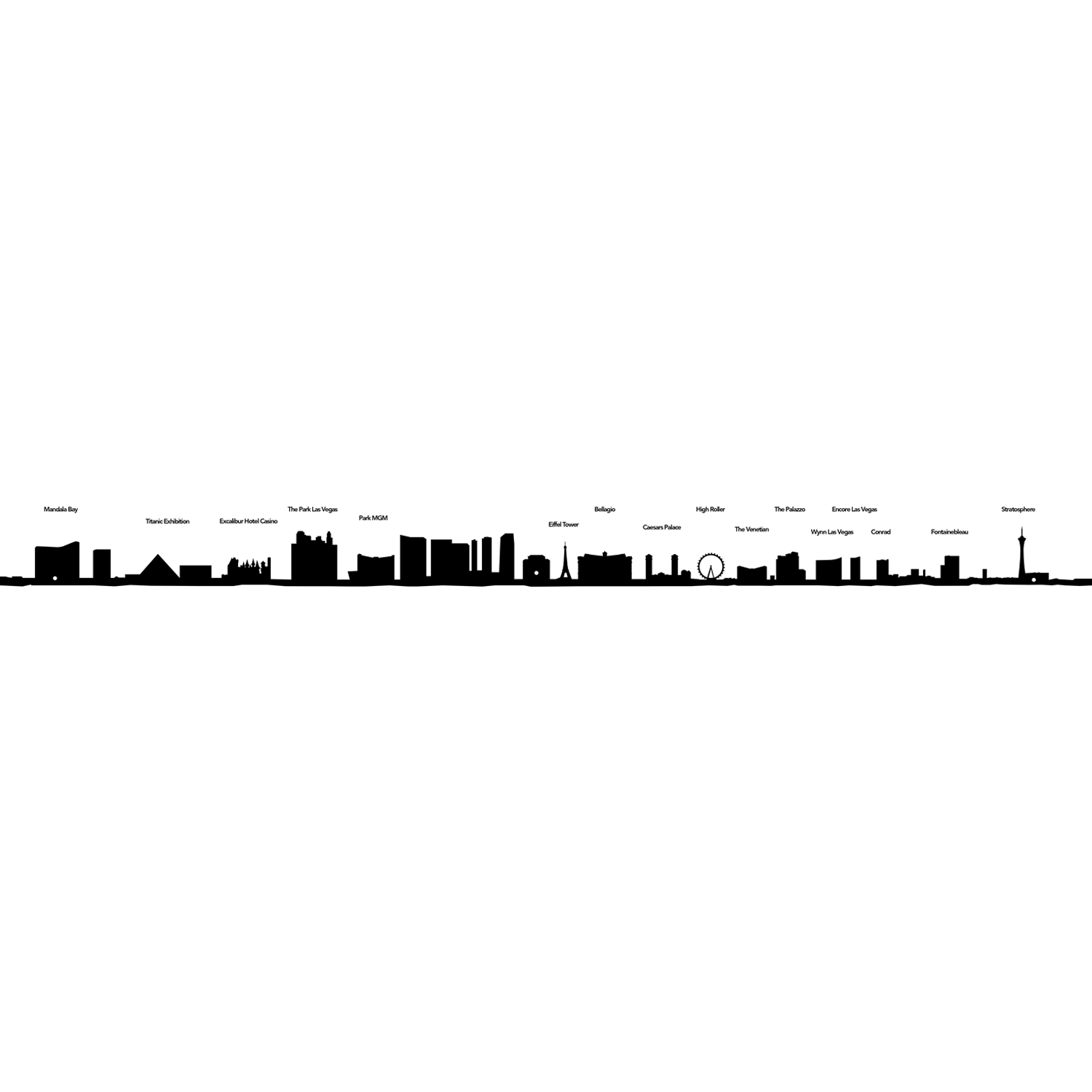 19.5" City Skyline Silhouette