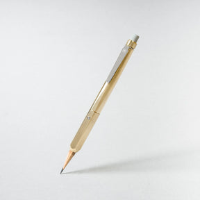 Gold and silver pen on a white background