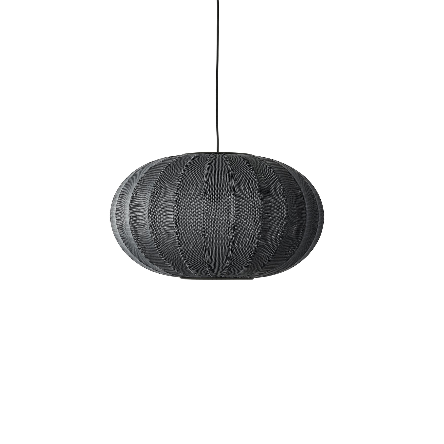 Made by Hand, Knit-Wit Oval Pendant Lamp 57, Blue Stone, Pendant, Iskos Berlin,