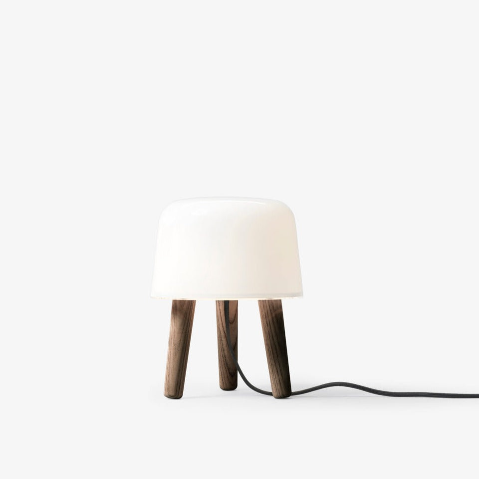 &Tradition, Milk Table Lamp, smoked oil legs, Black cord, Table / Task,