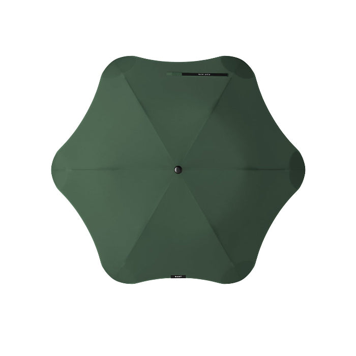 Green umbrella on a white background