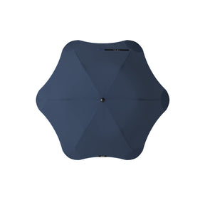 Blue umbrella on a white background